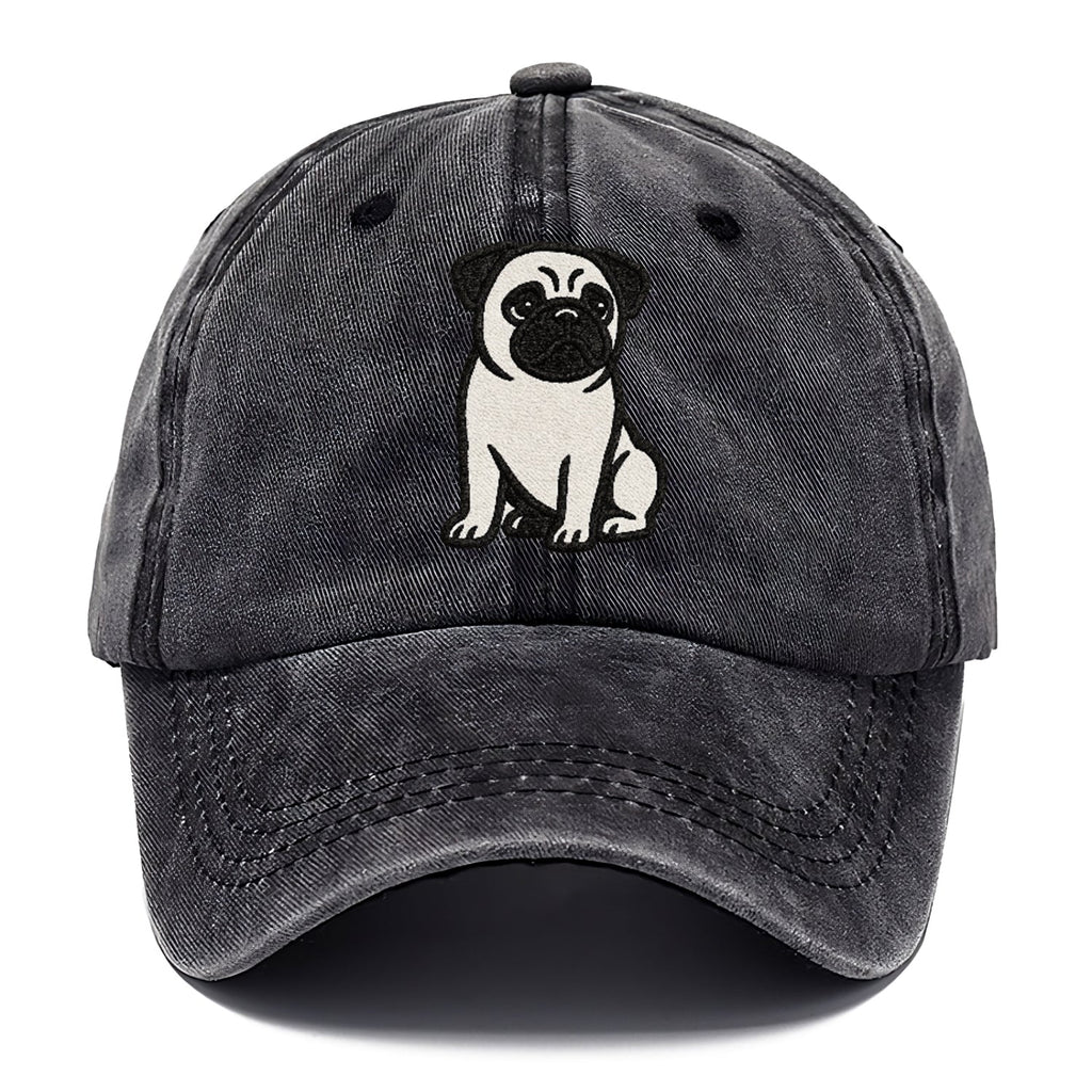 Black Pug Charming Companion Classic Cap