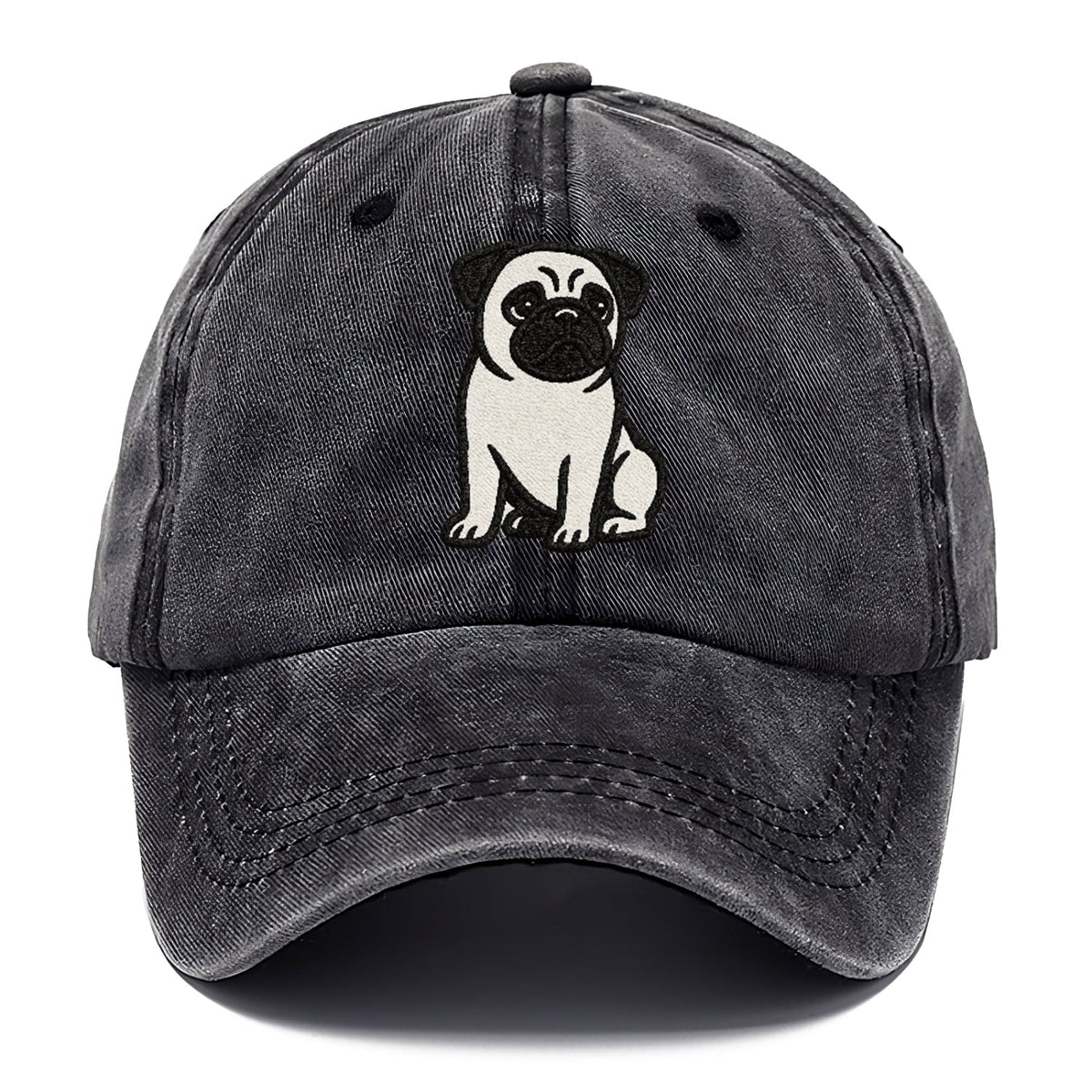 Black Pug Charming Companion Classic Cap