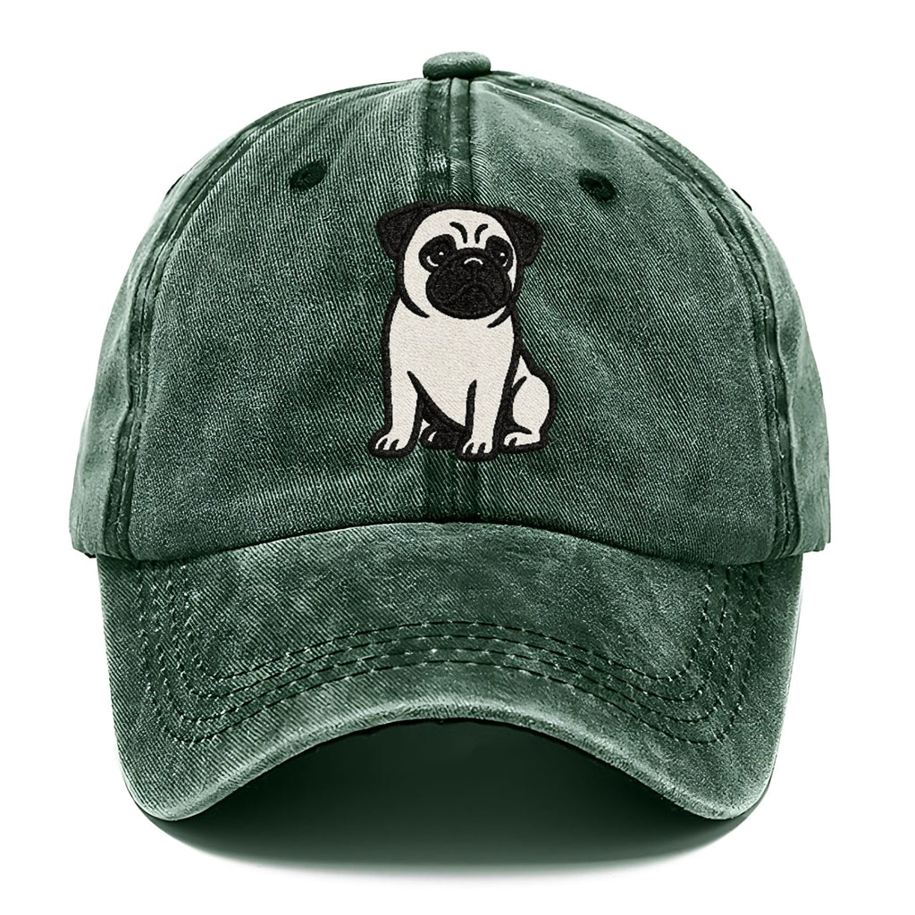 Black Pug Charming Companion Classic Cap