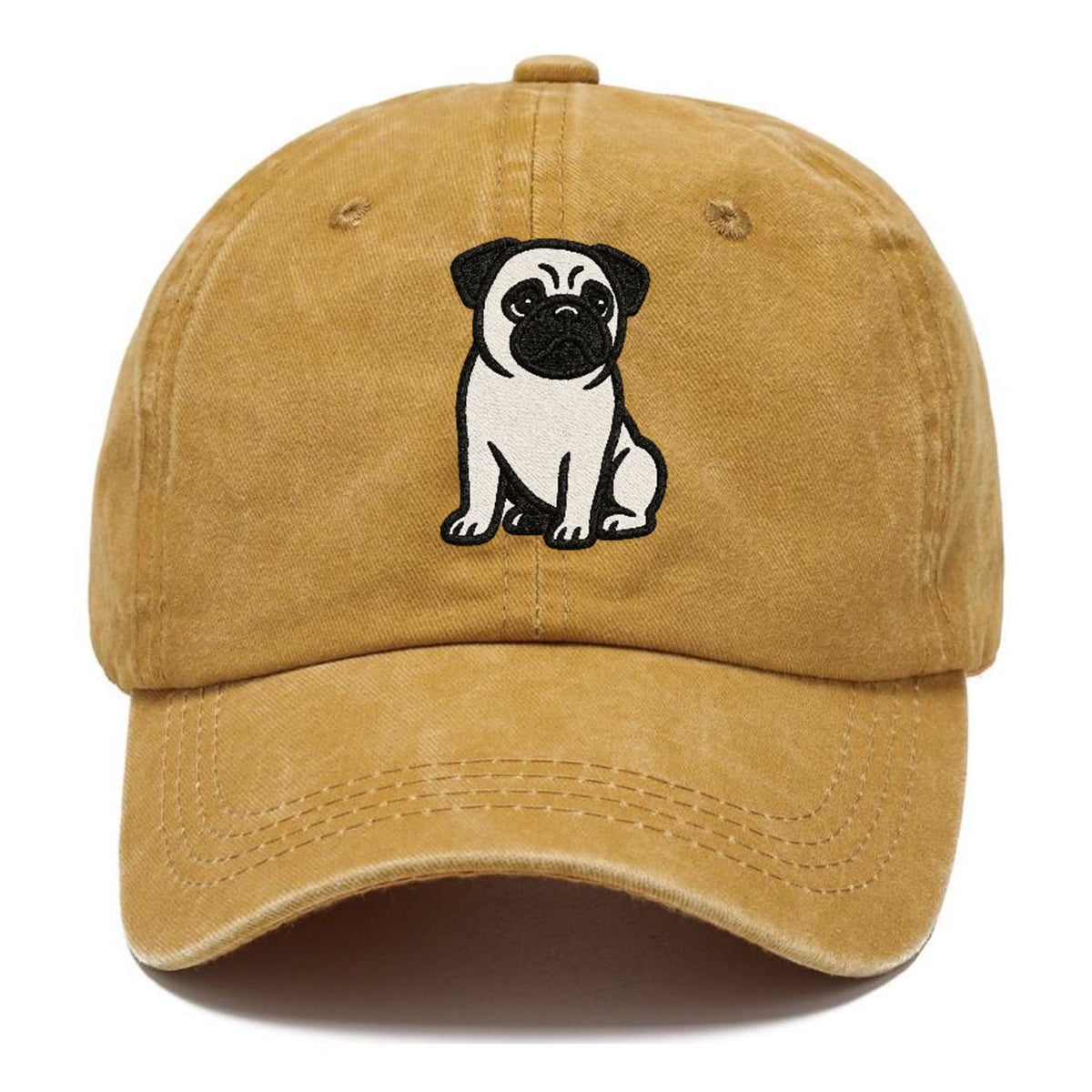Black Pug Charming Companion Classic Cap