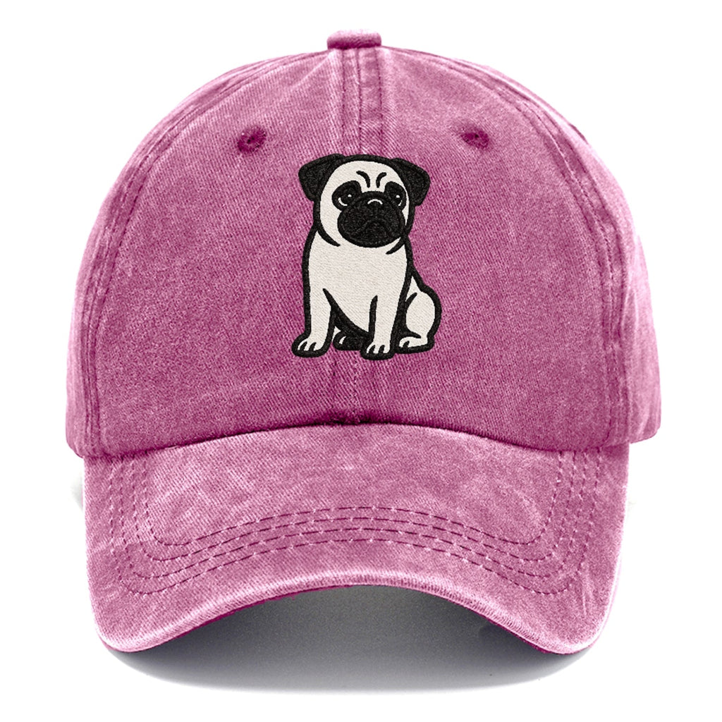 Black Pug Charming Companion Classic Cap