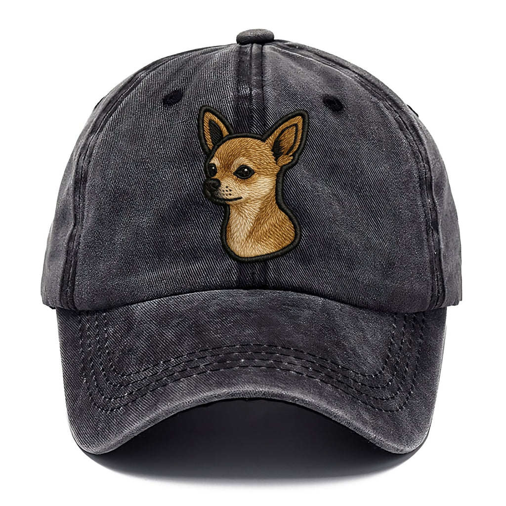 Chihuahua - Modern tiny dog logo with bo - Classic Cap